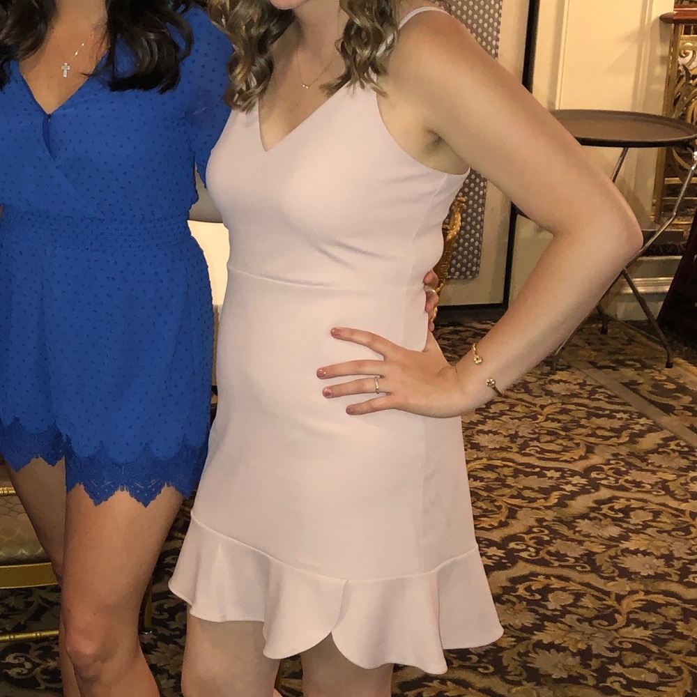 Blush cocktail dress